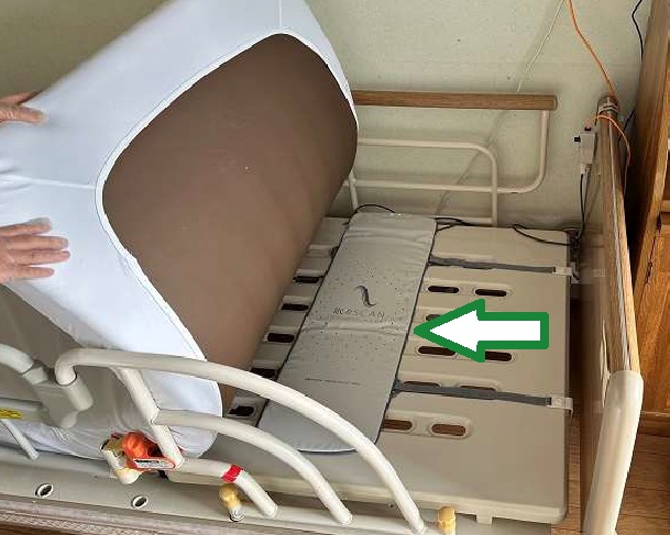 ベッドに実装された眠りSCAN